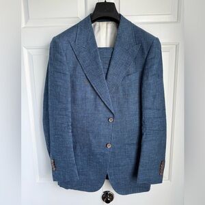 Suitsupply Blue Sport Coat Classic Fit Notched Lapel